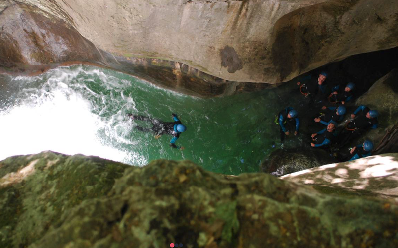 canyoning bachelorette party weekend