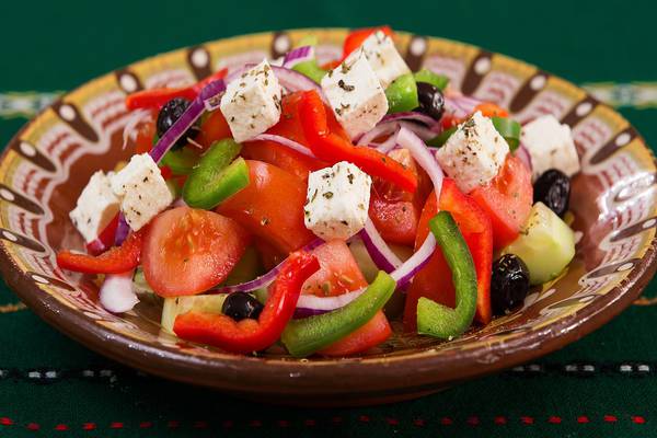 Dégustation salade grecque