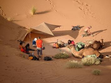 Trek découverte initiation à la survie au Maroc "Oasis&dunes"
