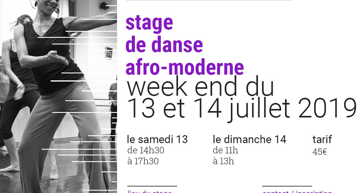 Activité: stage de danse afro-moderne les 13 et 14 juillet 2019 à saint-félix-lauragais (133050)